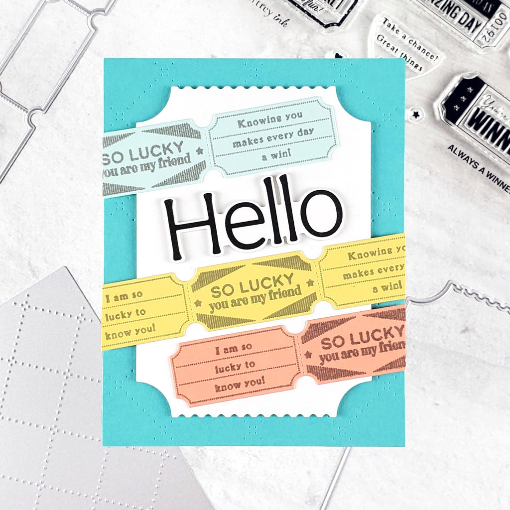 This is Big Sentiments: Hello Stamp Set