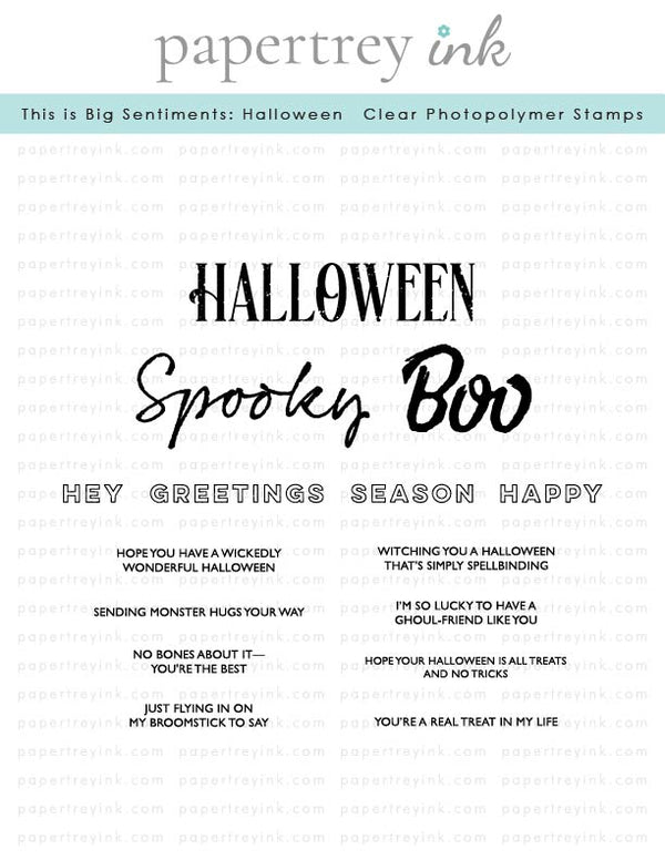 This is Big Sentiments: Halloween Stamp Set
