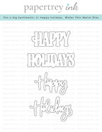 This is Big Sentiments: XL Happy Holidays Die