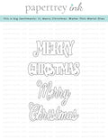 This is Big Sentiments: XL Merry Christmas Die