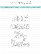 This is Big Sentiments: XL Merry Christmas Die