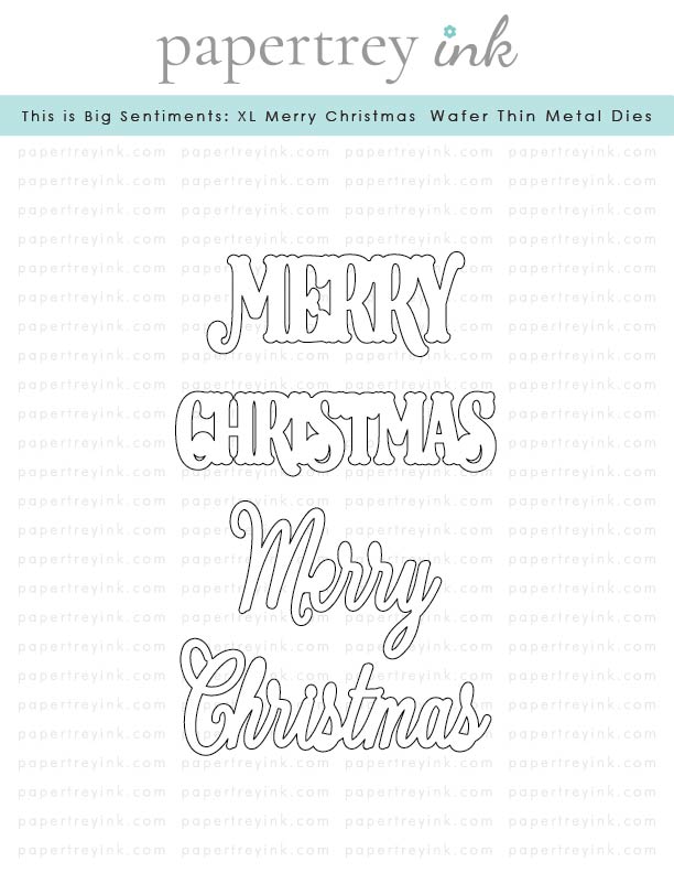 This is Big Sentiments: XL Merry Christmas Die