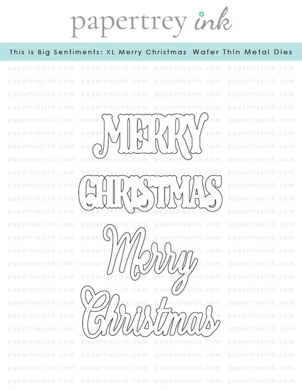This is Big Sentiments: XL Merry Christmas Die