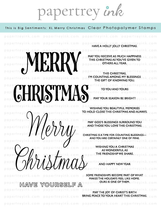 This is Big Sentiments: XL Merry Christmas Stamp Set