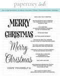 This is Big Sentiments: XL Merry Christmas Stamp Set