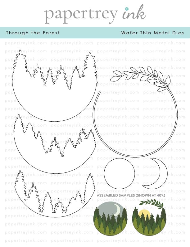 Papertrey Ink - Through the Forest Die