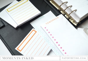 Paper Basics - White Post-It Note Pads 3" x 6" (2 pads)