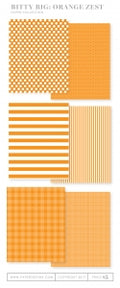 Bitty Big: Orange Zest Color Collection (24 sheets)