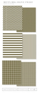 Bitty Big: Olive Twist Color Collection (24 sheets)