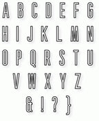 Papertrey Ink - Headline Alphabet Die