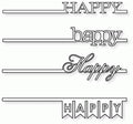 Papertrey Ink - One Liners: Happy Die