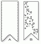 Papertrey Ink - Notched Hearts Banner Die Collection (set of 2)