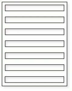Papertrey Ink - Cover Plate: Stripes Horizontal Die