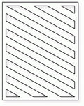 Papertrey Ink - Cover Plate: Stripes Diagonal Die