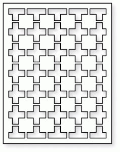 Papertrey Ink - Cover Plate: Modern Cross Quilt Die