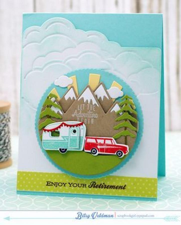Papertrey Ink - Scene It: Mountain View Die