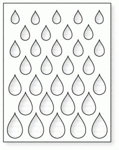 Papertrey Ink - Cover Plate: Rainy Day Die