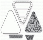 Papertrey Ink - Shaker Shapes: Candy Corn Die