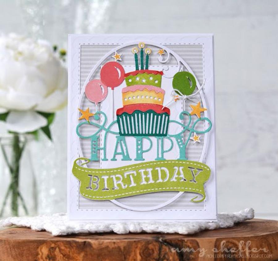Papertrey Ink - Paper Clippings: Birthday Die