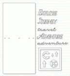 Papertrey Ink - Traveler's Journal: Outer Cover Die