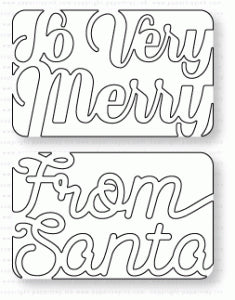 Papertrey Ink - Hinged Gift Card Box: Christmas Windows Die
