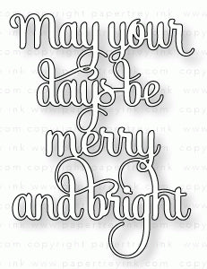 Papertrey Ink - Say It Simply: Merry & Bright Die