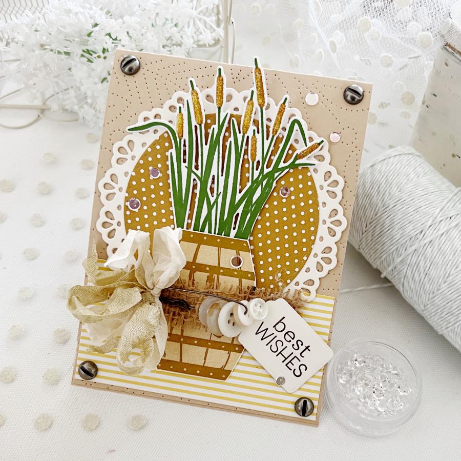 Cover Plate: Stitched Florals Die