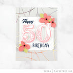 Fancy Floral Numbers Die