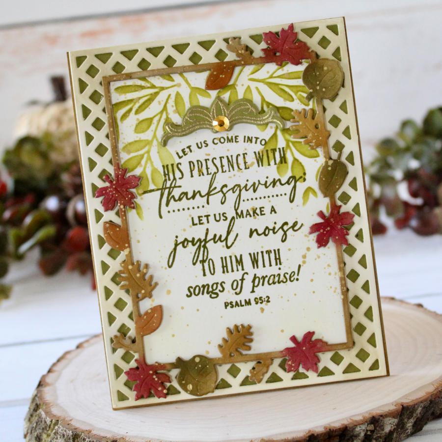 Border Bling: Falling Leaves Die