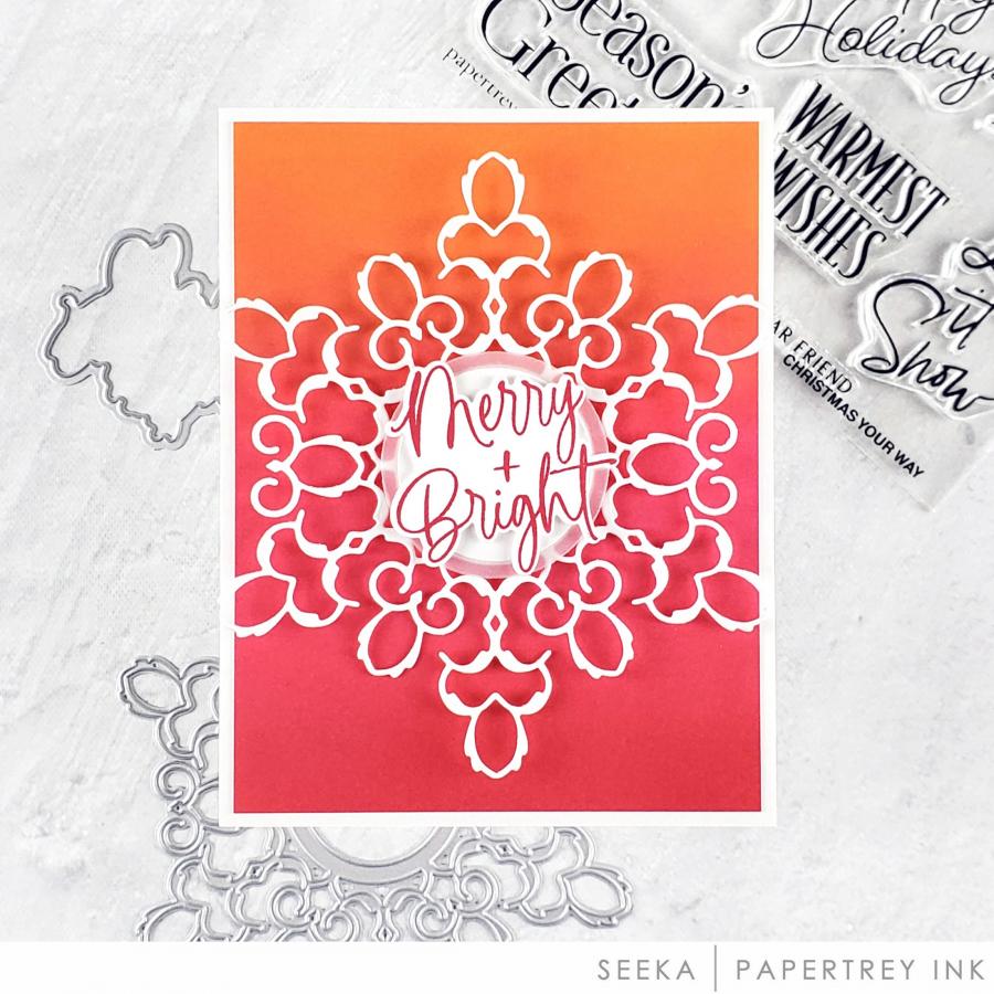 Fancy Snowflake Frame Die