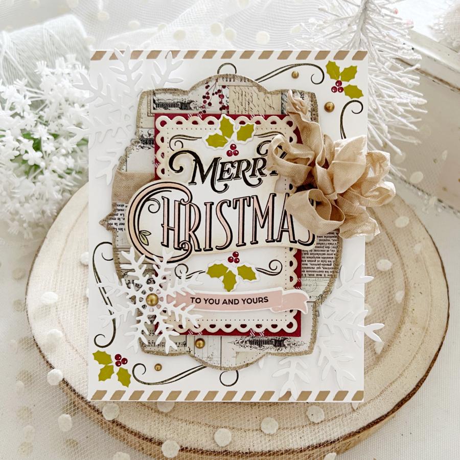 Vintage Holiday Flair Die