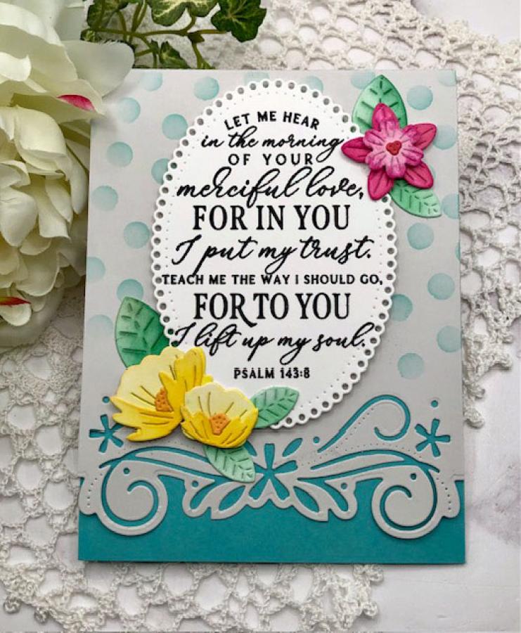 Elegant Edges: Floral Swirl Die