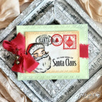 North Pole Mail: Candy Cane Frame Post Card Die