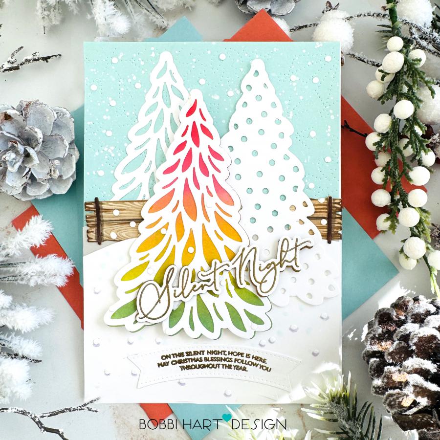 Serene Evergreens Die