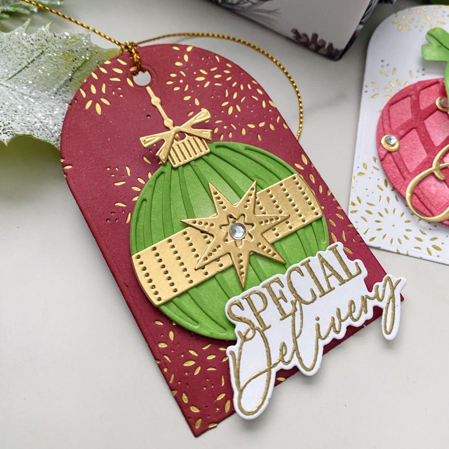 Holiday Tag: Elegant Ornament Die