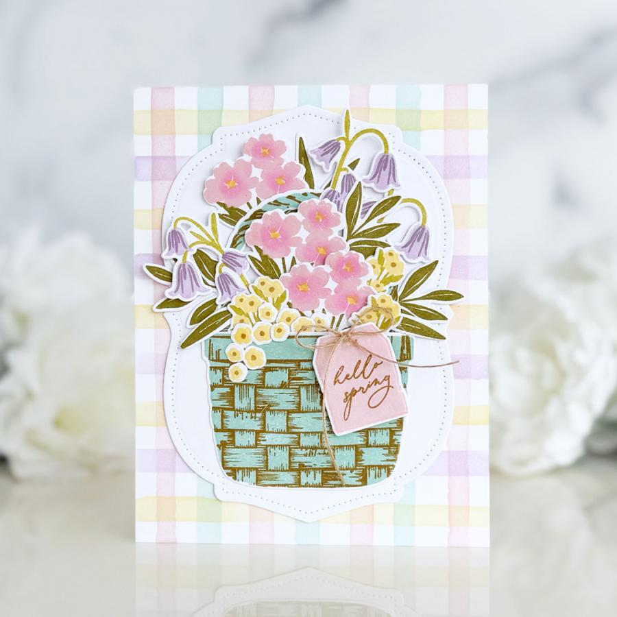 Basket of Blooms Die