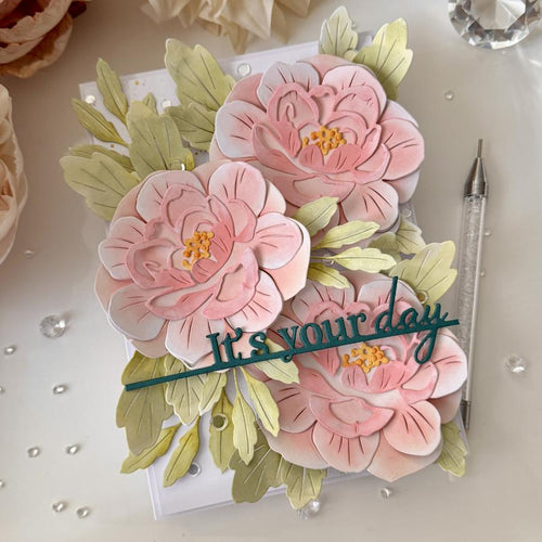 Big Blooms: Elegant Rose Die