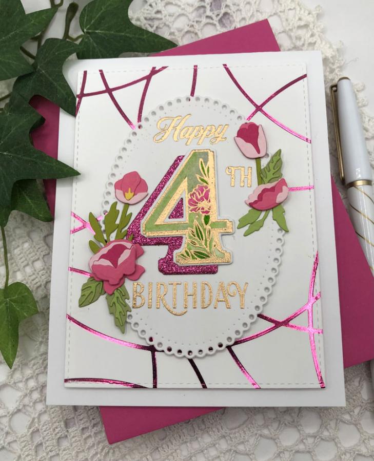 Delicate Circles Hot Foil Plate