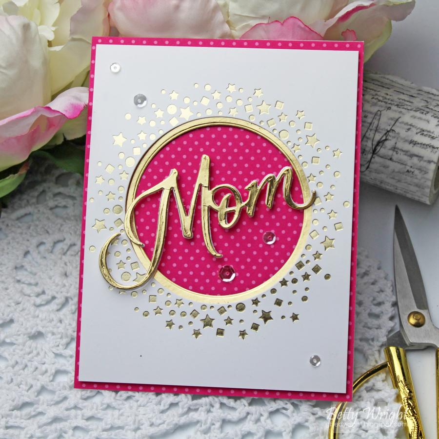 Confetti Circle Hot Foil Plate