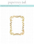Exquisite Leaf Frame Hot Foil Plate