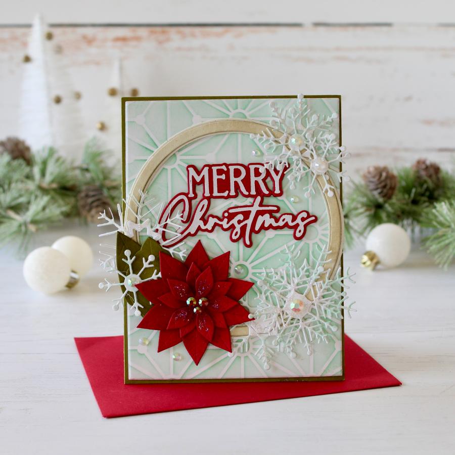 Merry Christmas Hot Foil Plate + Coordinating Die
