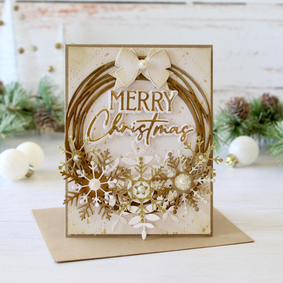 Merry Christmas Hot Foil Plate + Coordinating Die