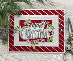 Diagonal Stripes Hot Foil Plate