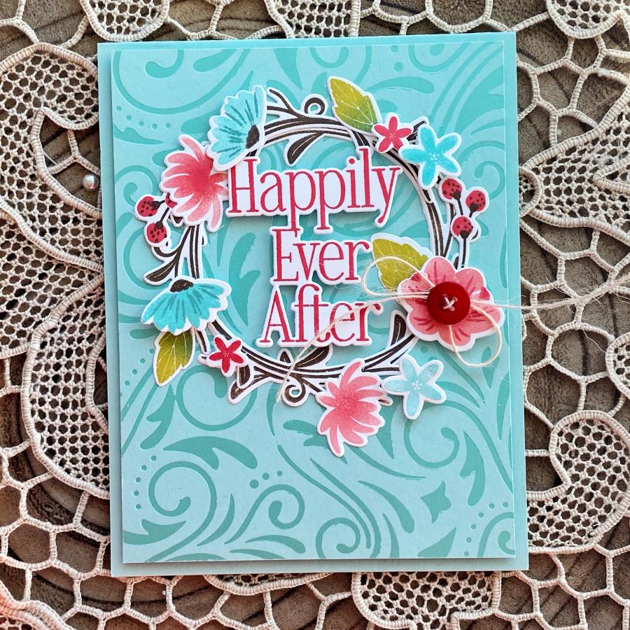 Ornamental Swirl Hot Foil Plate