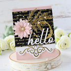 Elegant Script Hot Foil Plate