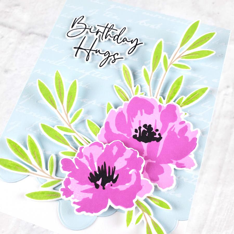 Elegant Script Hot Foil Plate