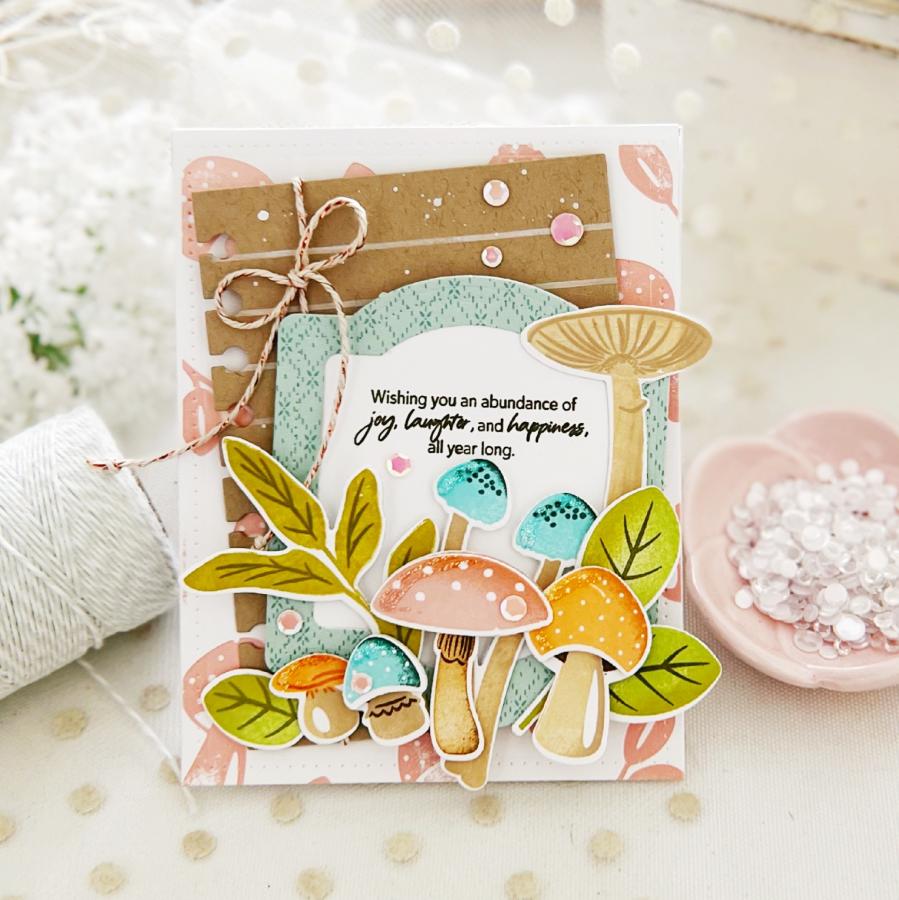 Wild About Mushrooms Hot Foil Plate