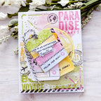 Adventure Away Compass Hot Foil Plate