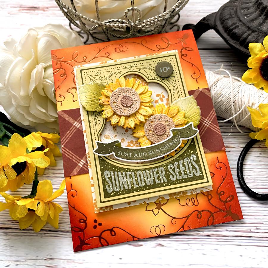 Fall Harvest Hot Foil Plate