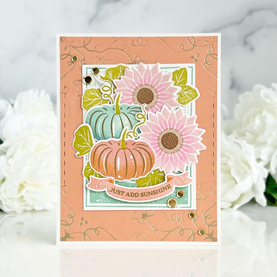 Fall Harvest Hot Foil Plate